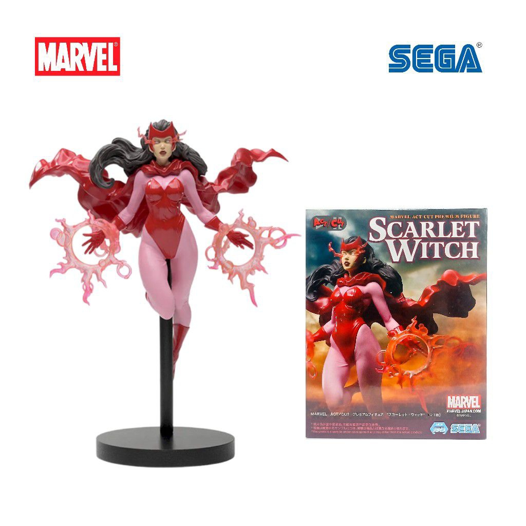 Marvel Act Cut Premium Figure Scarlet Witch Japan Sega New