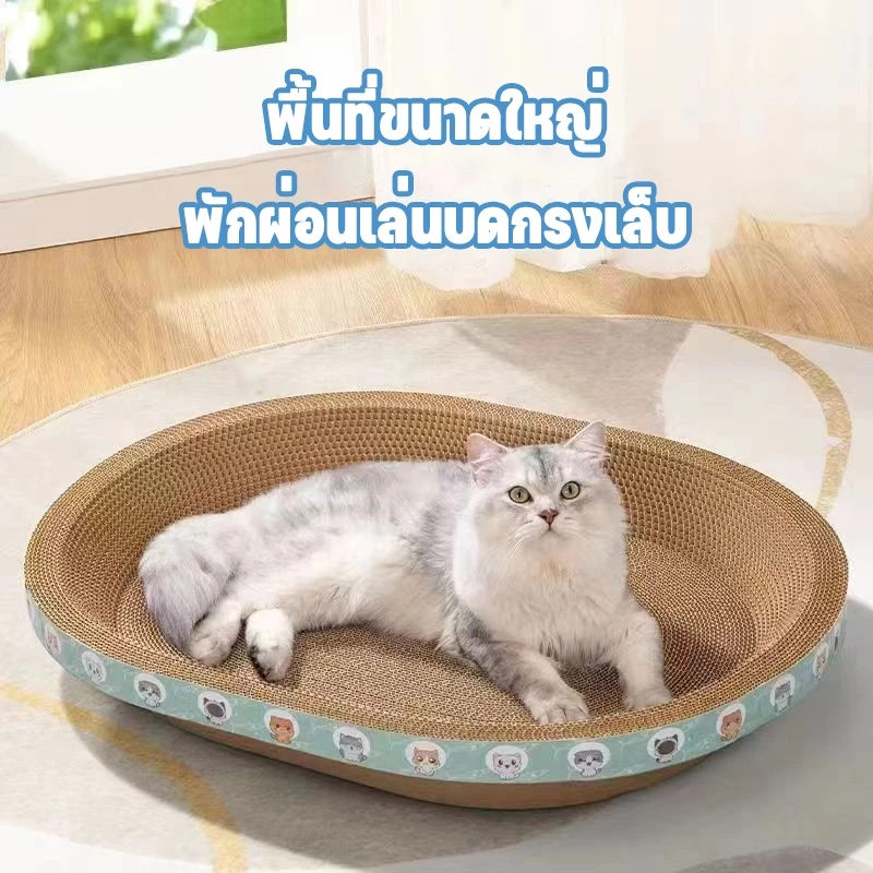 ที่ลับเล็บแมวรูปอ่าง 2in1 ที่ฝนเล็บ-ที่นอน ของเล่นแมว thumbnail 5