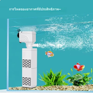 WK ปั๊มกรองตู้ปลา 3-in-1 แบบเงียบ เครื่องเติมอากาศออกซิเจนในตู้ปลา ปั๊มลมตู้ปลา เครื่องเปลี่ยนน้ำ เครื่องสร้างคลื่น 220v