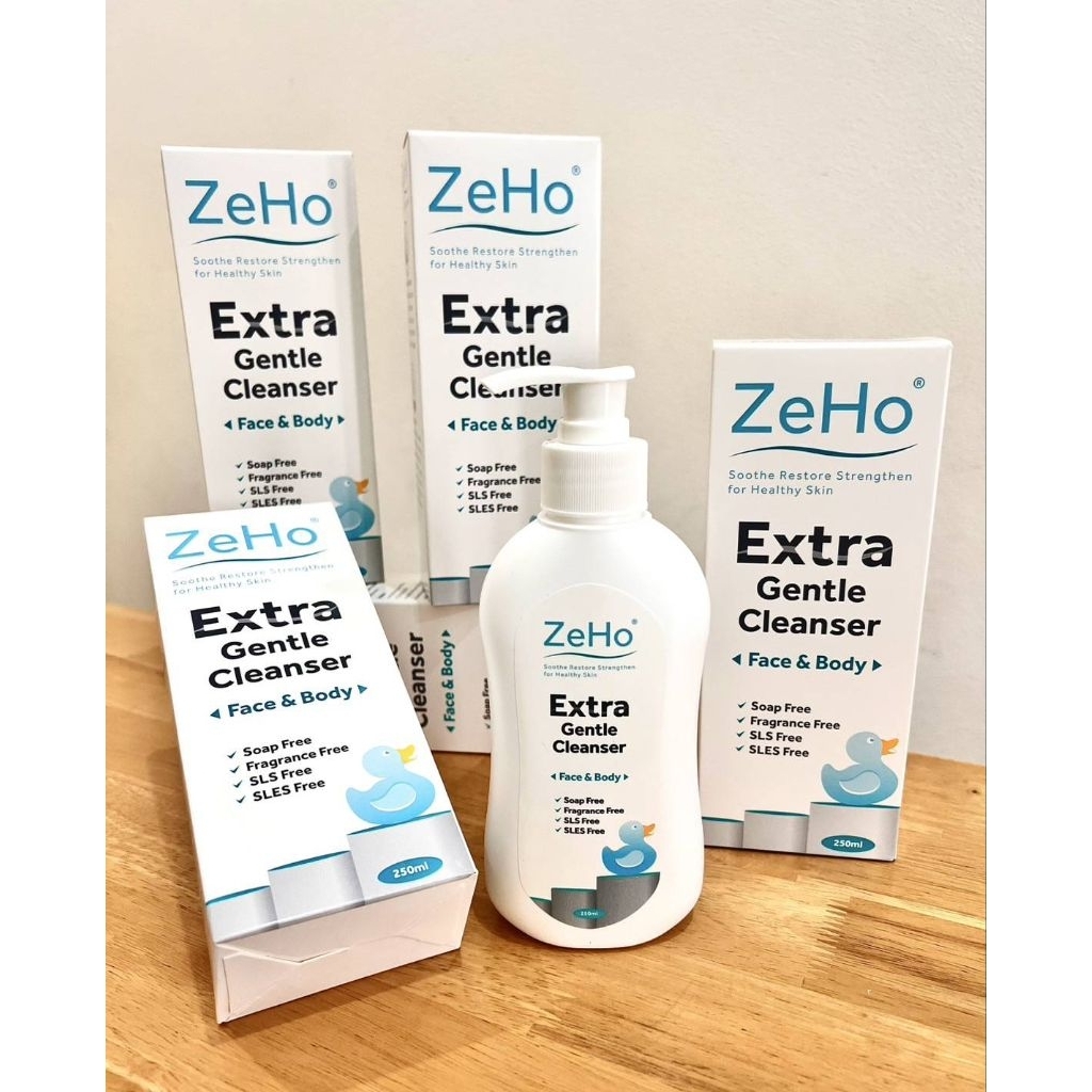 ZEHO EXTRA GENTLE CLEANSER 250ML.หมดอายุ2027ผลิตภัณฑ์ทำความสะอาดผิวหน้าและผิวกาย