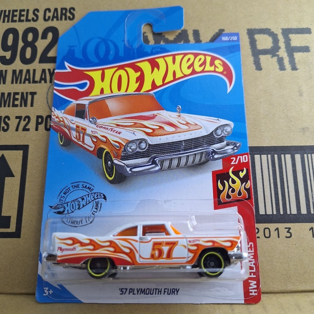 รถเหล็ก Hotwheels 57 PLYMOUTH FURY 168/250 (kg04)