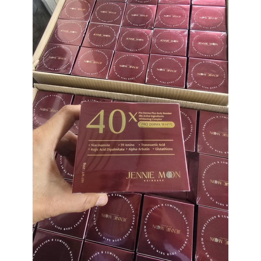 JENNIE MOON 40x Pro Derma Plus Body Booster Whitening Cream
