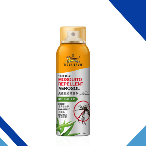 Tiger Balm Mosquito Repellent Aerosol Spray สเปรย์กันยุง ตราเสือ ชนิดแห้งทันที ขนาด 120 ml 18348 - รูปที่ 2