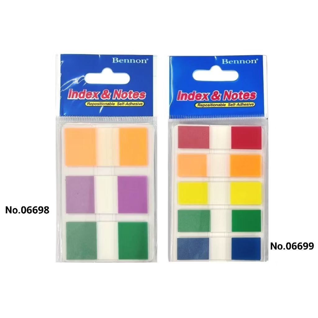 Bennon ฟิล์มโน้ตดัชนีชนิดกาวในตัว Pop-Up Flags อินเด็กซ์ฟิล์ม No.06698, No.06699 (ราคาต่อ 1 แพ็ค)