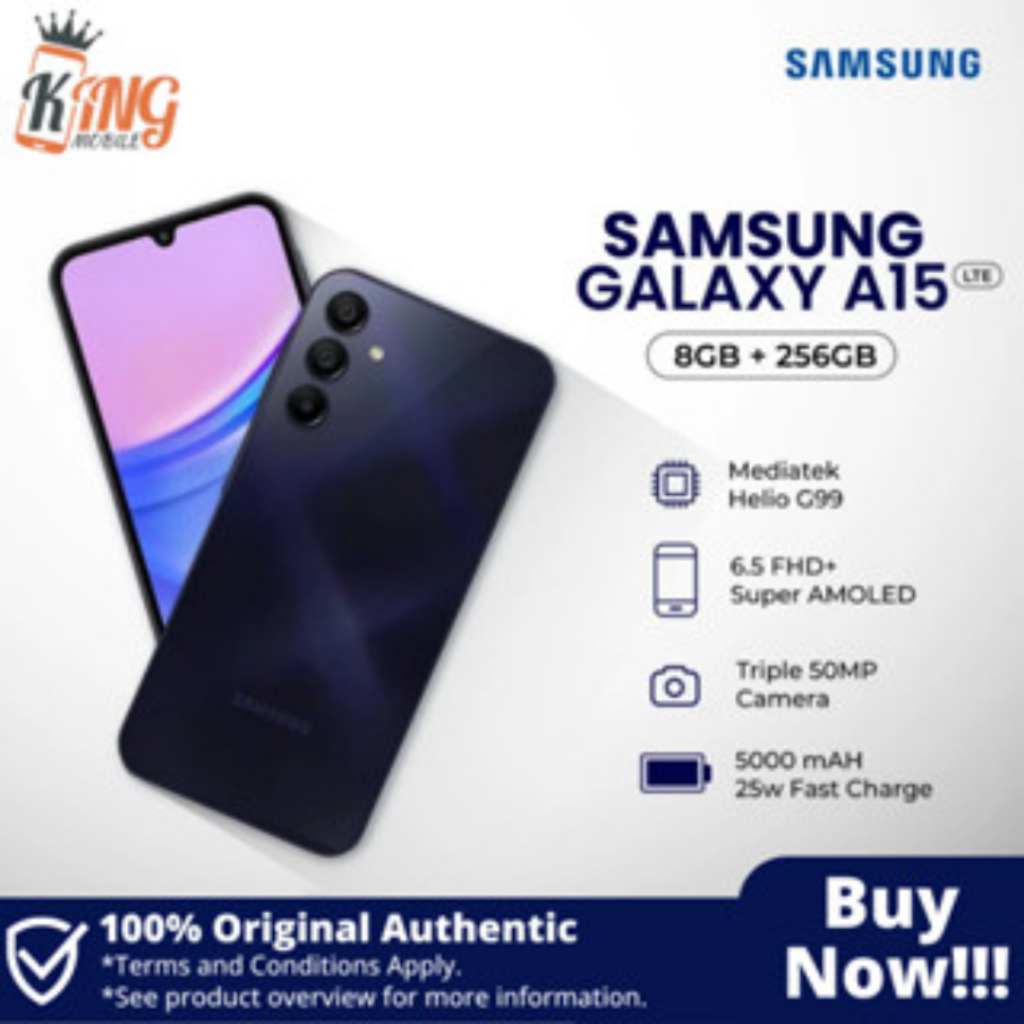 🔥ใหม่เอี่ยม🔥 Samsung Galaxy A15 5G (128,256) หน้าจอใหญ่ แบตอึด เครื่องแท้มือ1 ประกันศูนย์ไทย COD