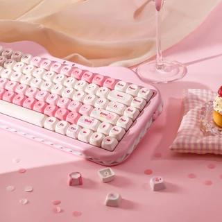 [โค้ดคุ้มลด 20%] YUNZII C75 Cake Meow Keyboard Creamy Mechanical Keyboard คีย์บอร์ดไร้สาย Wireless Bluetooth Custom MOA