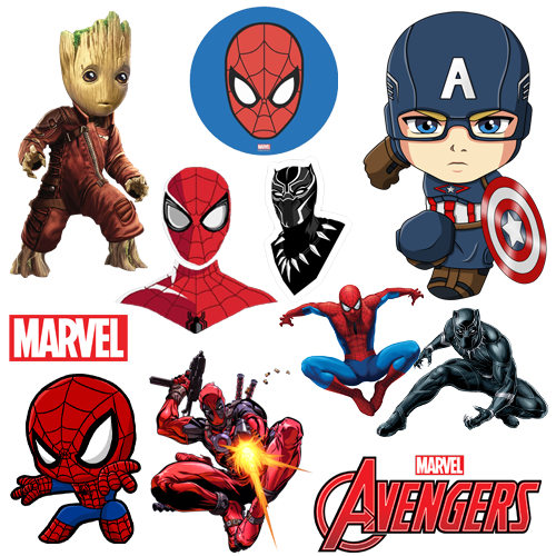 ตัวรีดติดเสื้อ ตัวรีดการ์ตูน Spiderman ขนาด  5 CM การ์ตูนสุดฮิต ตัวรีดติดเสื้อแผ่นฟิมล์รีดร้อน 🕷🕸