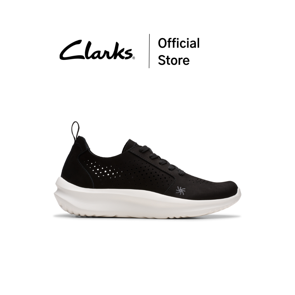 Clarks รุ่น SOLEVANA STYLE สี BLACK รองเท้า SNEAKER หนัง NUBUCK คุณภาพดี ใส่สบาย รองเท้าใส่เที่ยว รองเท้าไซส์เล็ก