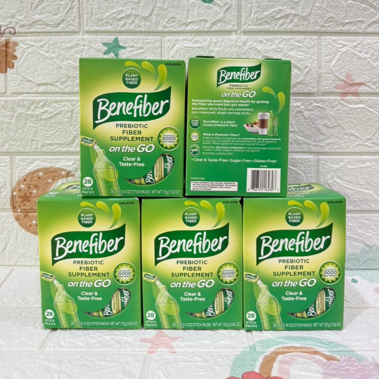 (แพค 5ชิ้น) Benefiber On the Go Prebiotic Fiber Supplement - 28 Sticks