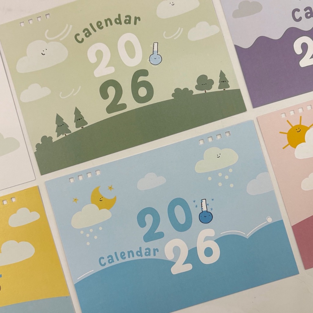 🐰ปฏิทินตั้งโต๊ะ 2025/2026/🐰Desk Calendar 8x6 นิ้ว ปฏิทินตั้งโต๊ะ แนวนอน/แนวตั้ง พร้อมวันหยุดไทย