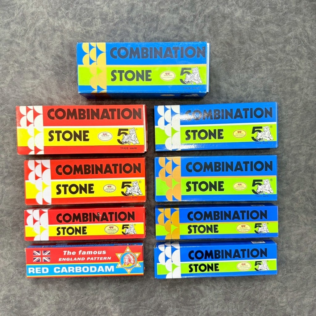 หินลับมีดตรา 5เสือ Five Tiger GCO (400 Grit) 8x3x1 นิ้ว ตราห้าเสือของแท้100%