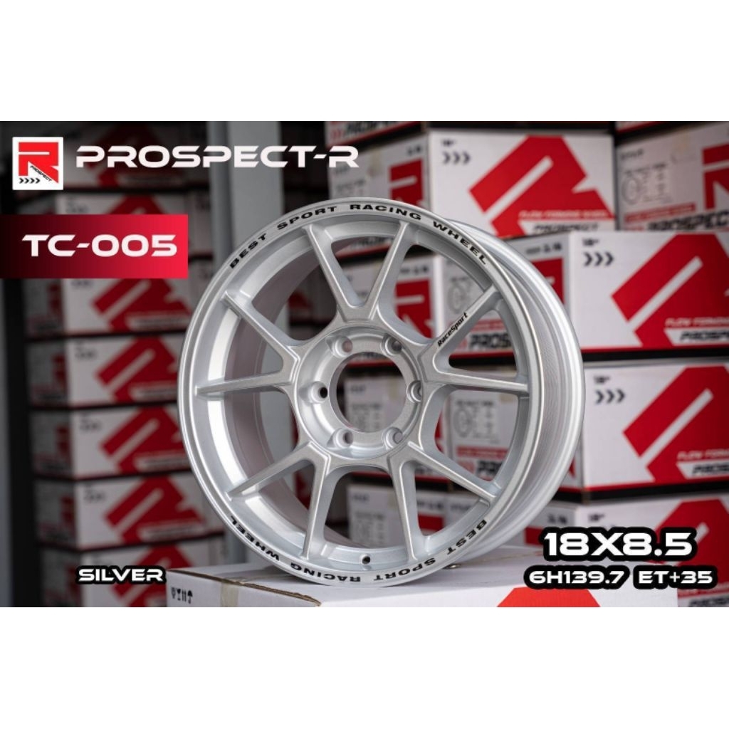 ล้อTC-005 ขอบ18x8.5 ET+35 6รู139.7 (งานProspect-R)⭐