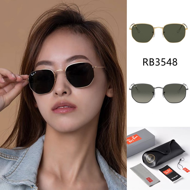 Hexagonal Sunglasses - RB3548N-Justin - RB4165F-Clubmaster 0RB3016-แว่นกันแดดแบบยูนิเซ็กซ์