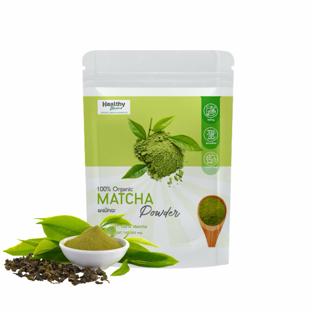 ผงมัทฉะ (Matcha Powder)  ปริมาณสุทธิ: 100 กรัม