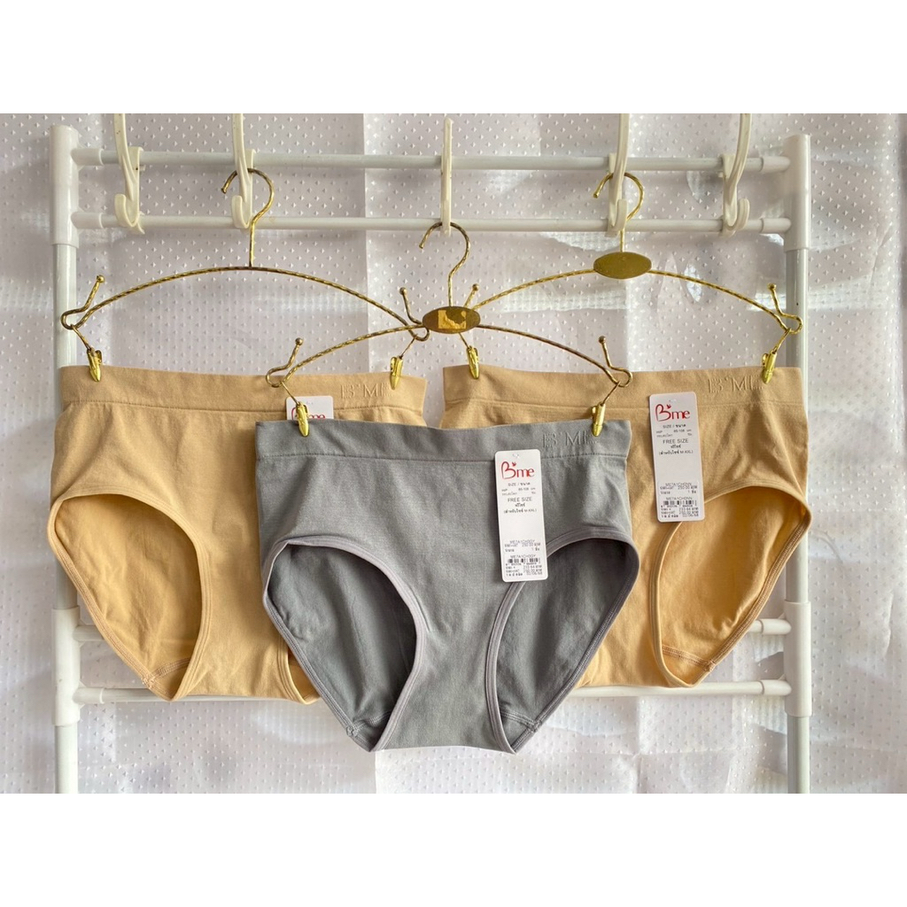 wacoal B‘ME ME7A1Cกางเกงในแบบเอวกลาง(ราคาต่อ1ตัว)