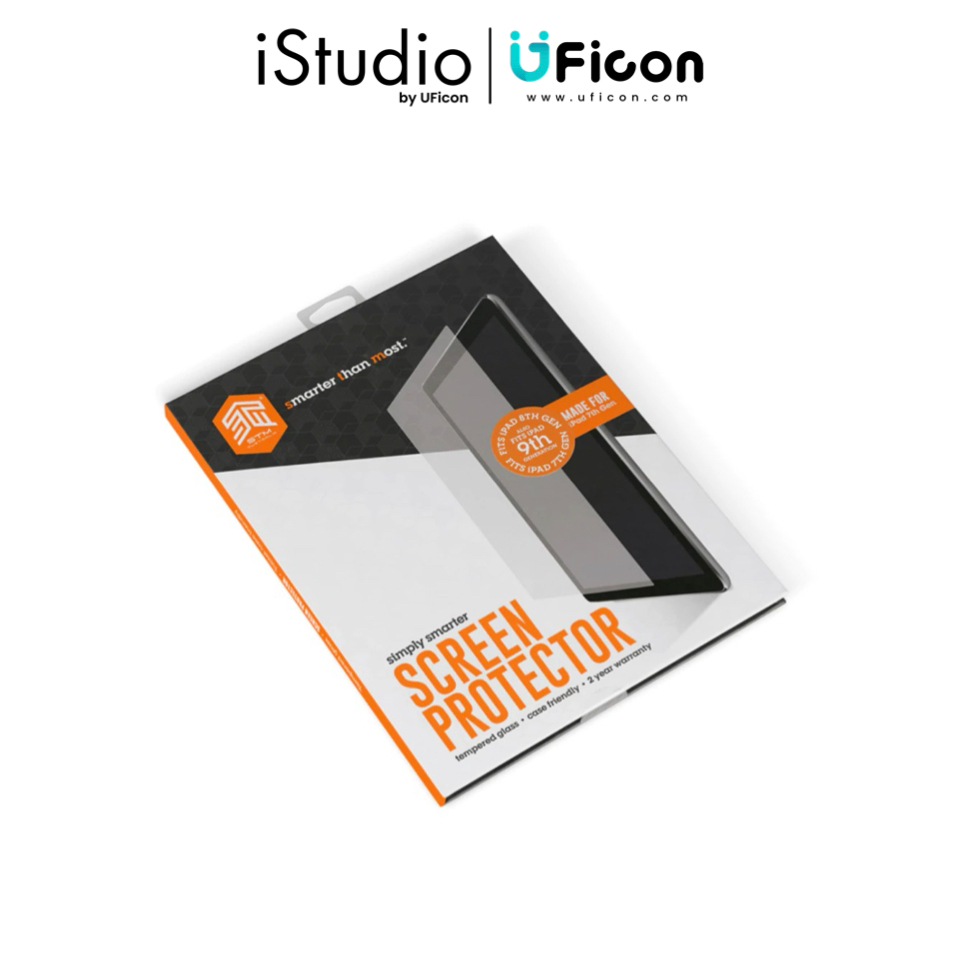 STM-ฟิล์มกระจก iPad ; iStudio by UFicon