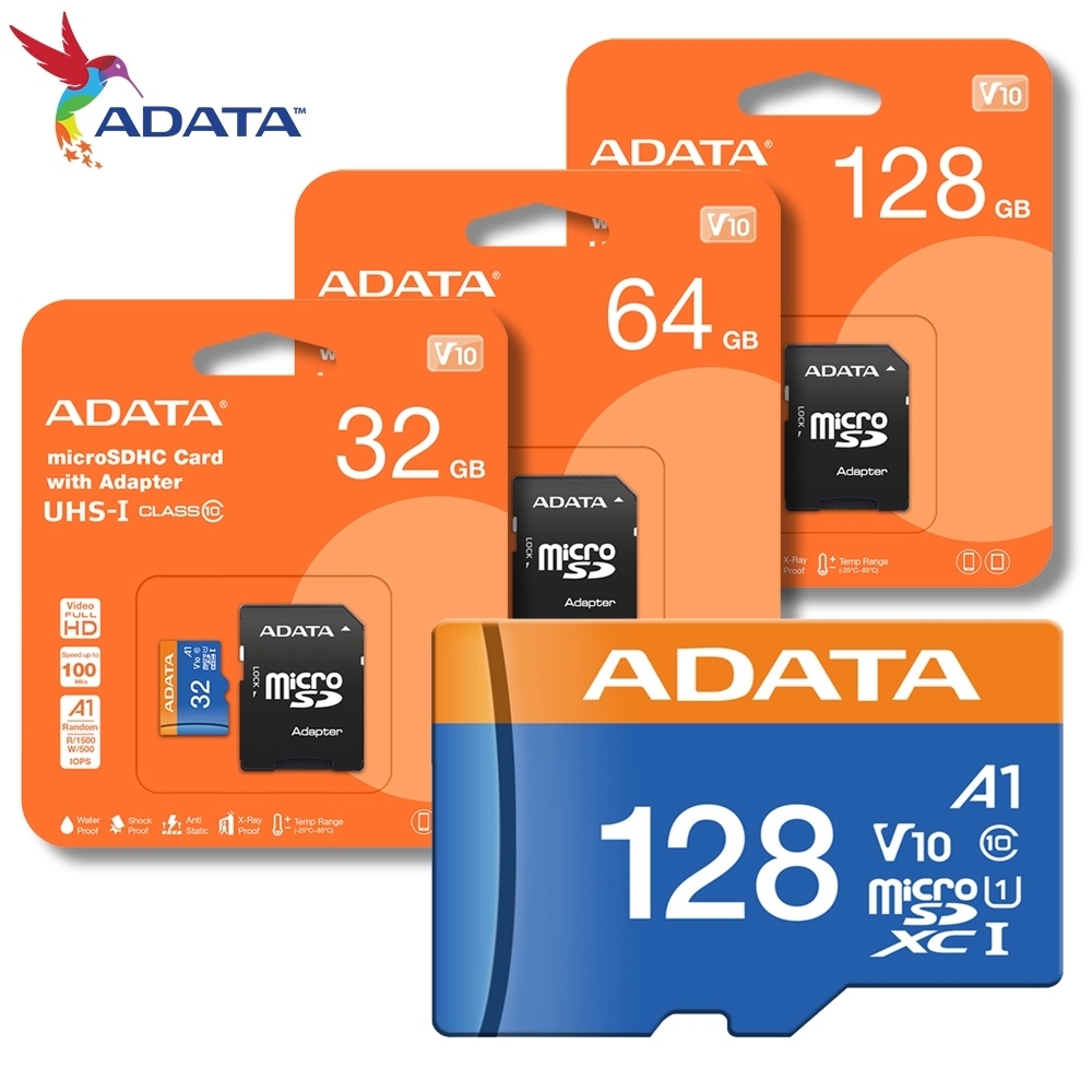 ✔ของแท้✔⚡️เมมโมรี่การ์ด⚡️ADATA Memory Micro SD Card 32GB, 64GB,128GB Premier microSDXC/SDHC UHS-I Cl