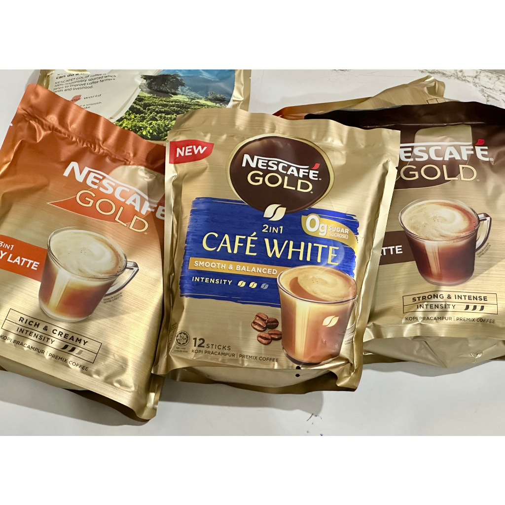 Nescafe GOLD 3in1 1ห่อ12ซองย่อย ฮาลาล