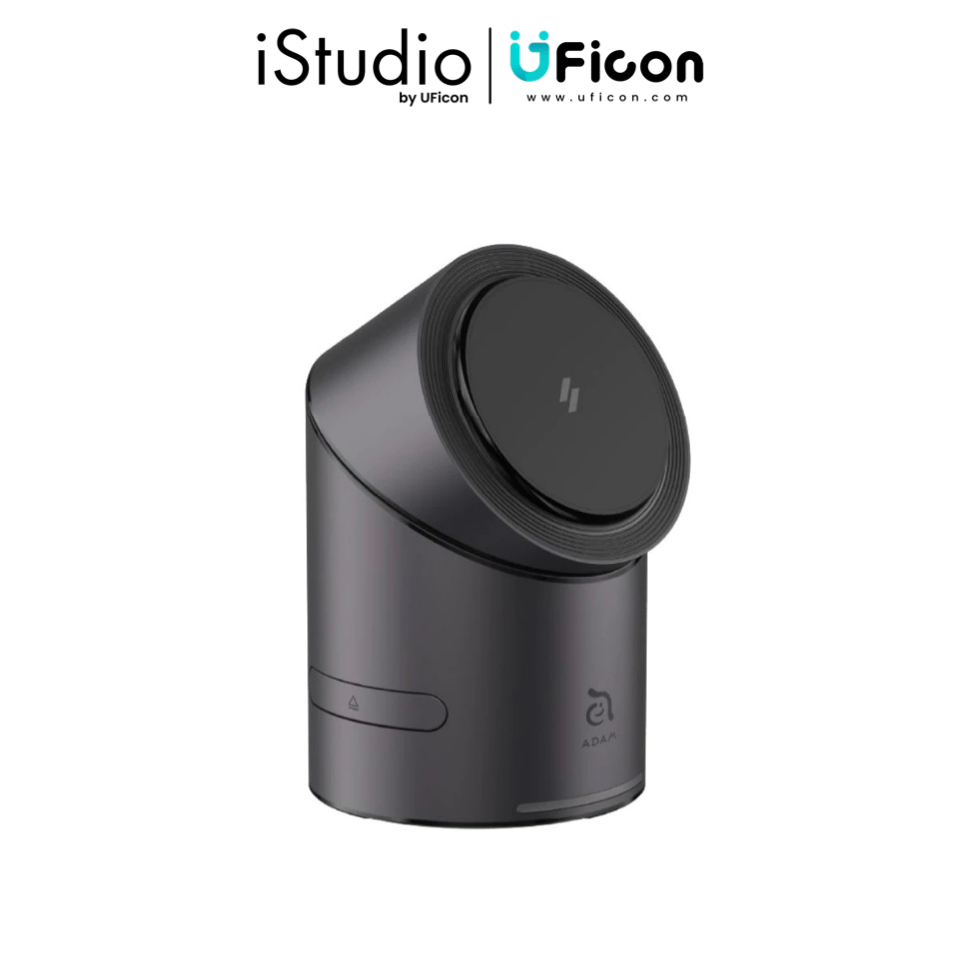 แท่นชาร์จแบบไร้สาย : Adam Element Mag Tube Qi2  3-in-1 Intelligent  Charging Station-Gray