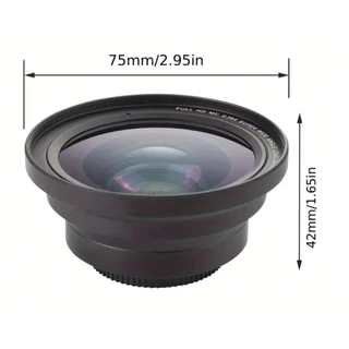 LEN-480N-FS002 เลนส์มุมกว้าง 0.39x1 ช้นพร้อมฟังก์ชันมาโคร,เลนส์พรีเมี่ยมซุมออปติคอลสําหรับกล้อง DSLR