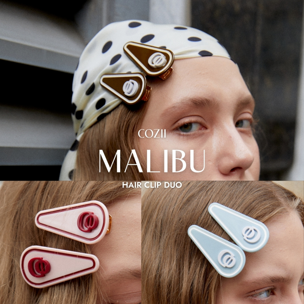 COZII - Malibu Hair Clip Duo (3 สี) กิ๊บติดผมโลโก้ CO