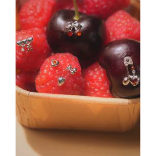 More Than Piercing: MP16 Cherry Bowie *waterproof* (Ms.Berry Collection) (1 pc) จิวหู/ต่างหู