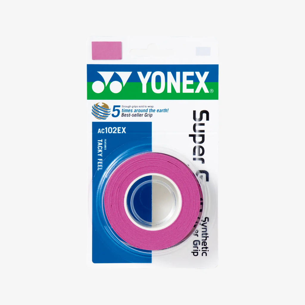 YONEX AC102EX Super Grip (3 ชิ้น) ความหนา 0.6 มม.วัสดุทำจากโพลียูรีเทน(Polyurethane) ราคา ถูกที่สุด ดีลบีเคเค แกลเลอรีภาพที่ 8