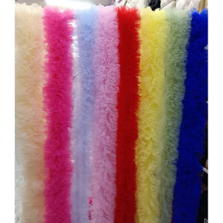 มุ้ง12ชั้น ชุดหรีดเดอร์ ลูกไม้ตกแต่ง ฟูอลัง ระบายลูกไม้(หน้ากว้าง12cm) ยาว80cm สั่งเกิน2ตัดยาวต่อเนื่องเป็นเส้นเดียว