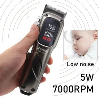 KEMEI รุ่นKM-1550 ปัตตาเลี่ยนตัดผมไร้สาย ใช้งานง่าย หน้าจอLED ทีตัดผมแบบชาร์จไฟ อุปกรณ์ตัดผม
