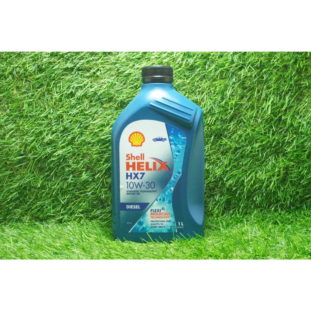 น้ำมันเครื่อง Shell HX7 10W-30 D 12/1L