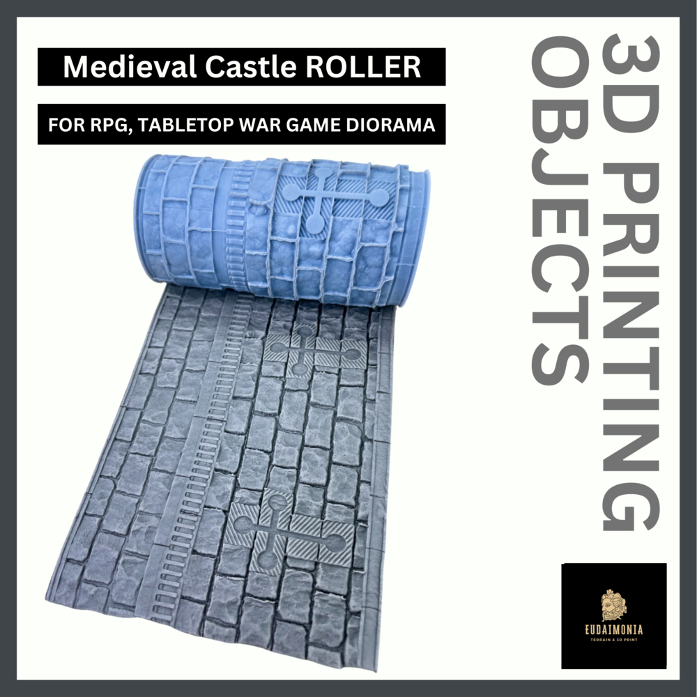 Medieval Castle roller จัดส่งได้ใน1-3วัน สำหรับทำ terrain war games, trpg, warhammer
