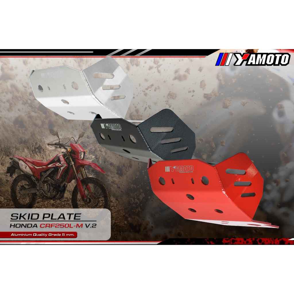 การ์ดแคร้งCRF 250L/M  V.2 อลูมิเนียมความหนา5mm.(สินค้าพร้อมส่ง)