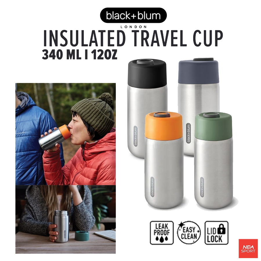 [รสชาติอาจเหมือนเติม ที่เพิ่มเติมคือหัวใจ] BLACK + BLUM Insulated Travel Cup 12oz ขวดน้ำเก็บอุณหภูมิ ขนาดพกพา