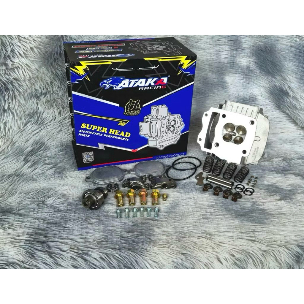 ฝาสูบ ATAKA ฝาเดิม W-125 4 วาล์ว มีปลายทาง พร้อมส่ง