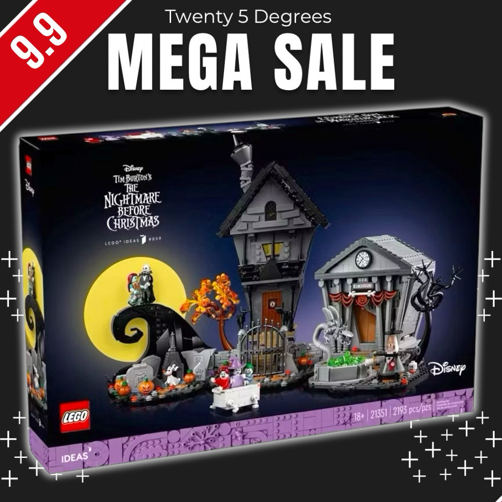 (พร้อมส่ง รับส่วนลด 10-20%) Lego Idea 21351 Disney Tim Burton's The Nightmare Before Christmas เลโก้