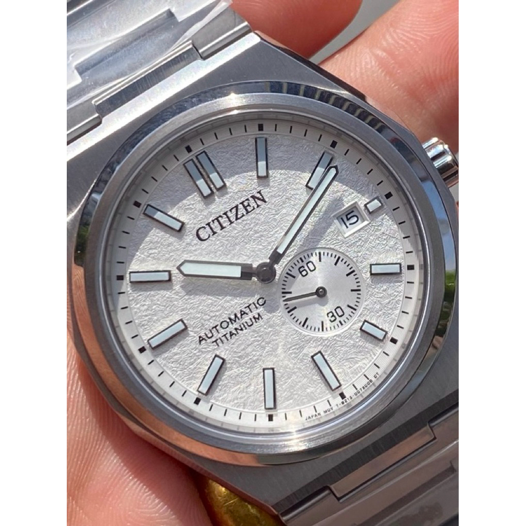 นาฬิกาข้อมือ Citizen Zenshin Mechanical Dial Super Titanium Bracelet NJ0180-80A
