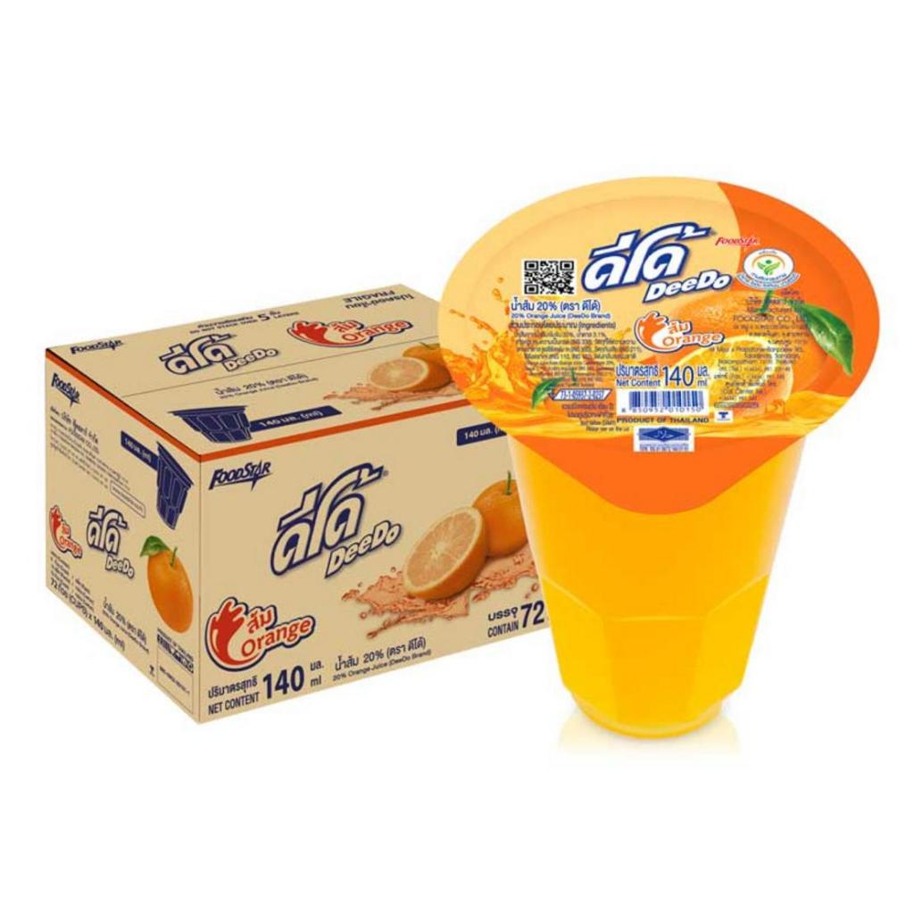 (จำกัด1ออเดอร์ต่อ1ลัง) ดีโด้  น้ำผลไม้ 20%  (ตรา ดีโด้) ขนาด 140 มล. ลัง 72  ถ้วย - รูปที่ 3