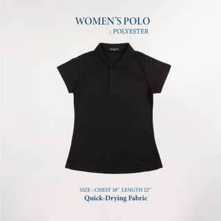 เสื้อคอปกสีดำ Quick Dry รุ่นเย็นสบาย
