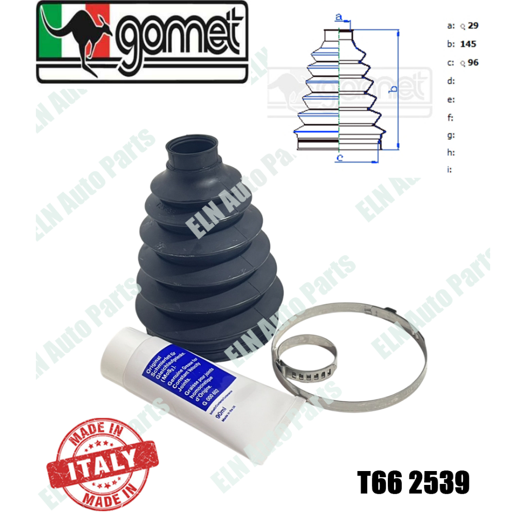 ยางหุ้มเพลา/ ยางกันฝุ่นเพลานอก (เทอโมพลาส) BENZ V-Class W638 Vito 2.0i 113,2.3D 108 , 2.3 TD 110,2.3i 114 ปี 1995