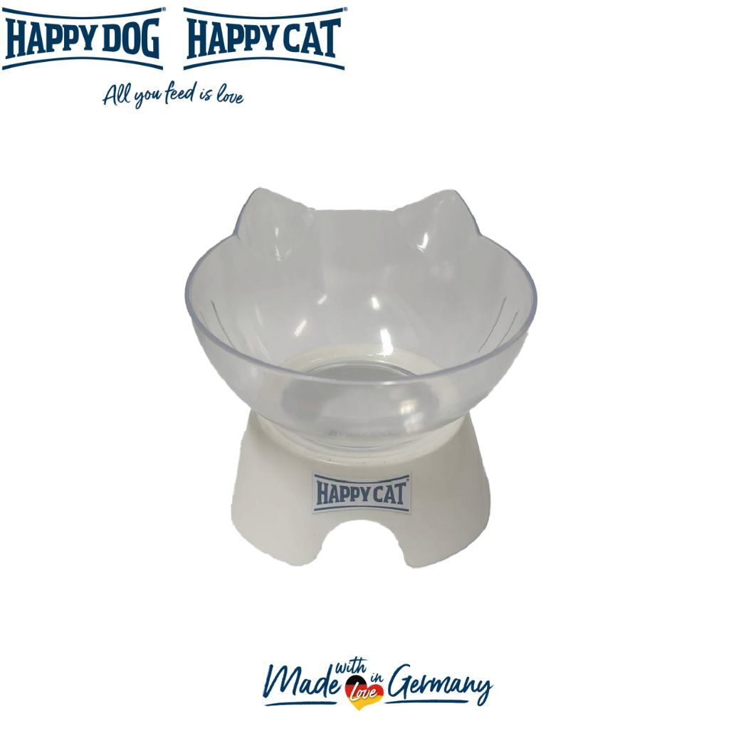 [ของแถม] ชามอาหารแมวใส Happy Cat