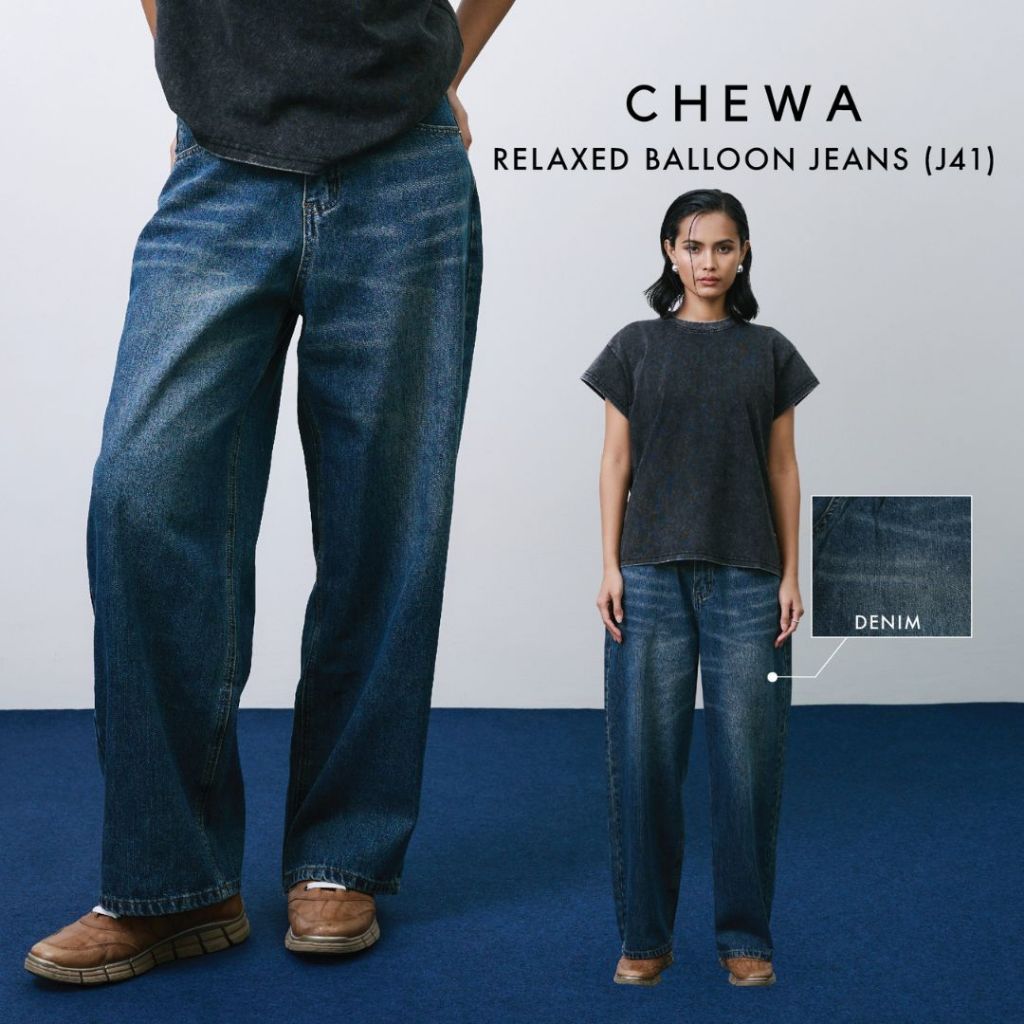 Chewa Relaxed balloon jeans - ยีนส์บอลลูนเล็ก - J41