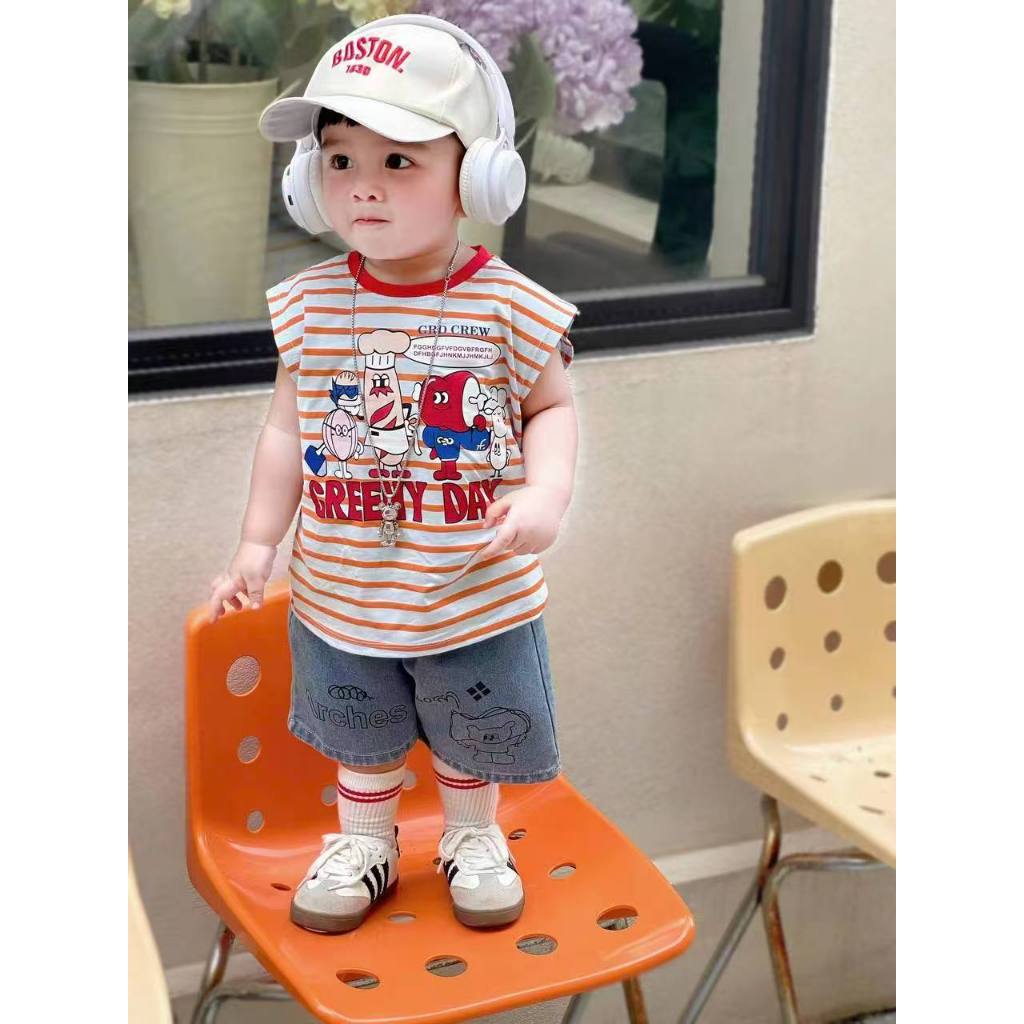 พร้อมส่ง ษ85 6558 ชุดเด็กผู้ชาย