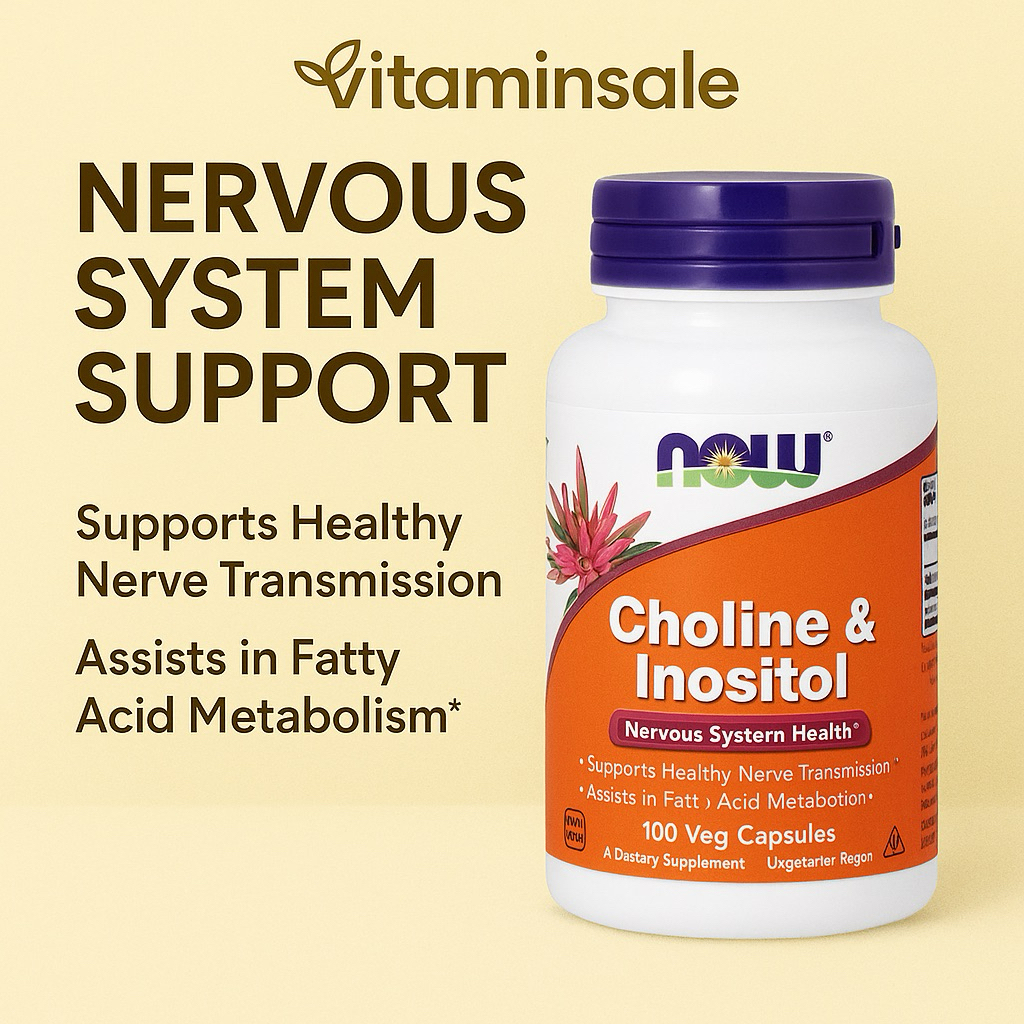 Now Foods, Choline & Inositol, 500 mg, 100 Capsules