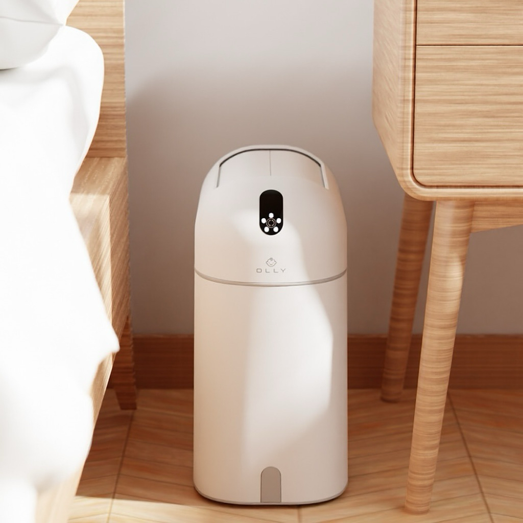 ❣️พร้อมส่ง❣️ [Olly] Smart Sensor Trashcan 9L OLSB16W: ถังขยะอัตโนมัติ เรียบหรู 🤍🇰🇷