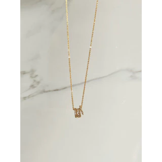 TROPHIES.CO - Gem garden necklace สร้อยคอห่วงเพชร สร้อยคอเพชร สร้อยคอมินิมอล