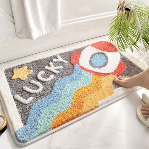 Sp 🛵🛵พรม พรมเช็ดเท้า พรมนุ่ม มียางกันลื่น 1699