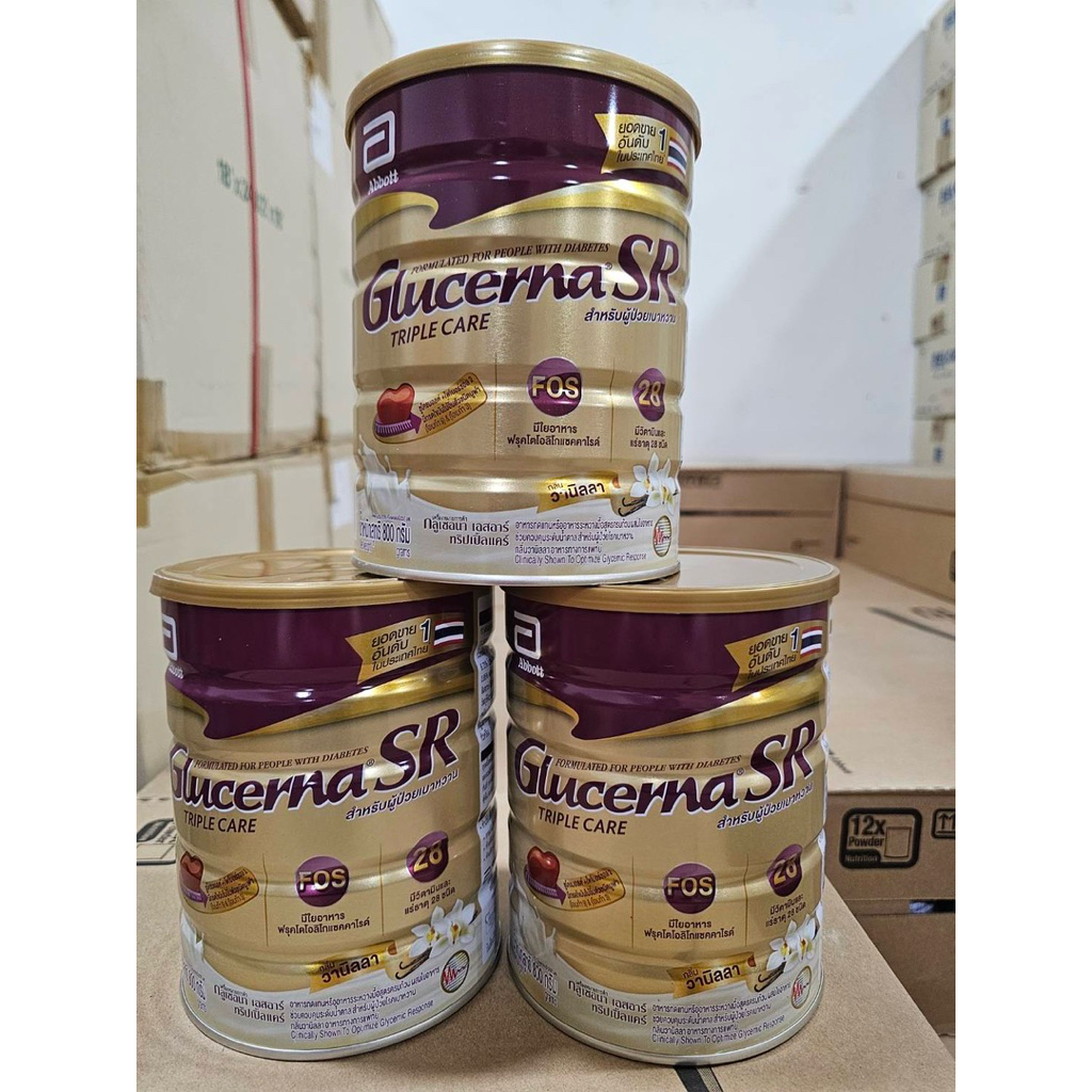 GLUCERNA SR TRIPLE CARE 800g รสวนิลลา ABBOTT