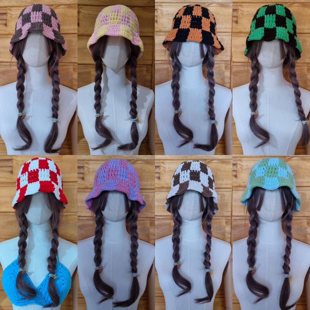 หมวกBucketโครเชต์ 100% Handmade