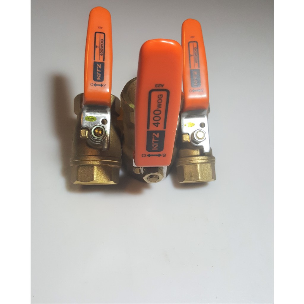 KITZ บอลวาล์วทองเหลือง 1″ ฺBrass ball valve Type T400 จำนวน 1 ตัว