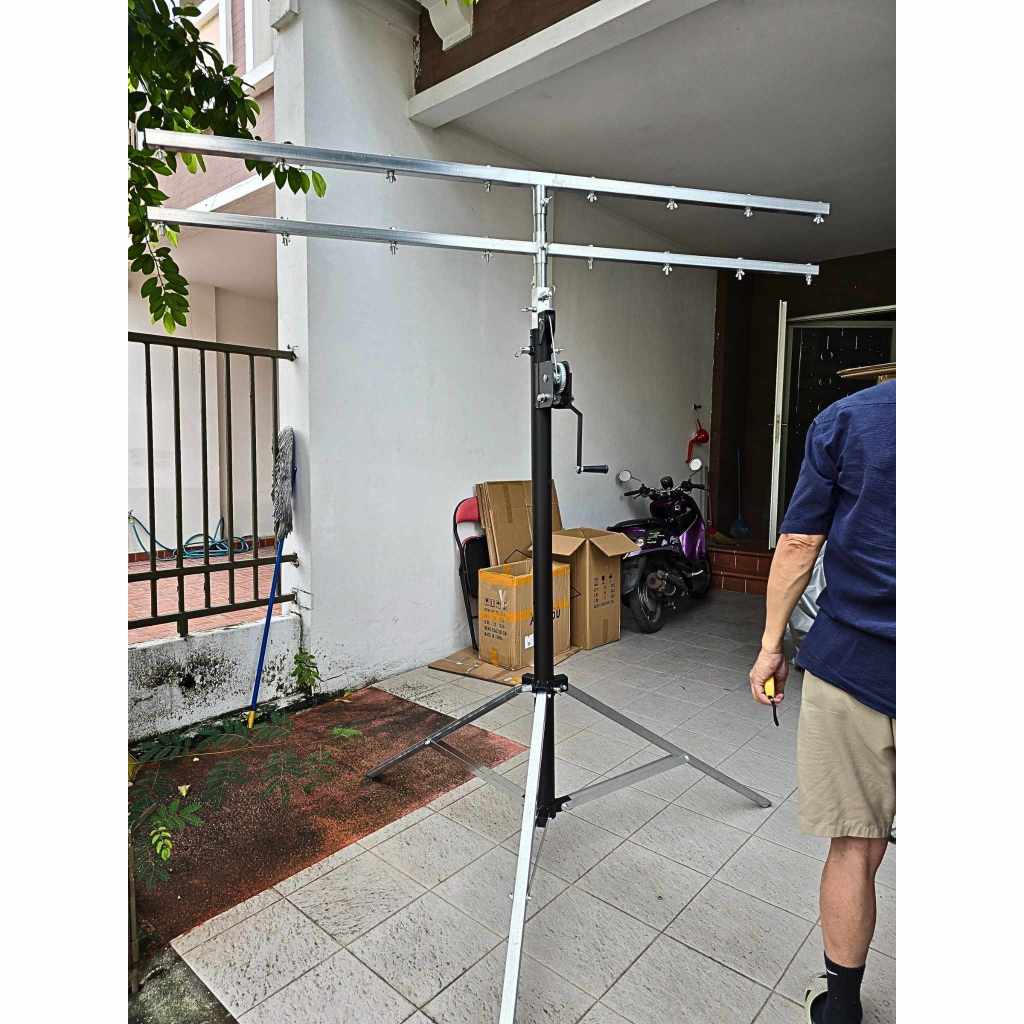 ขาวินซ์ ขาตั้งไฟพาร์สำหรับแขวนไฟ พร้อมรอกหมุน ปรับความสูงได้ตามการใช้งาน 3เมตร 4เมตร Winch Light Stand - รูปที่ 4